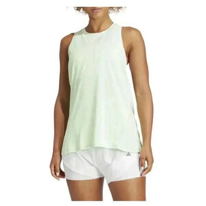 NWT Adidas Women's Athletic Training Tank Top Racer back Neon Green Size